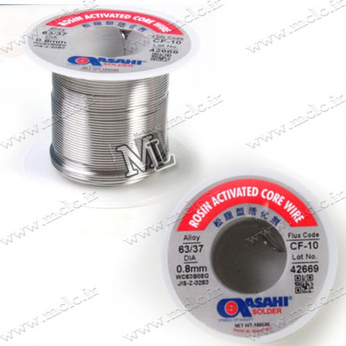 ROSIN ACTIVATED CORE WIRE - ASAHI SOLDER 0.25mm ELECTRONIC EQUIPMENTS
